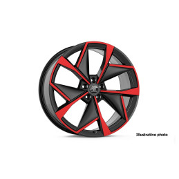 Alu kolo VISION 9Jx21" 5x112 ET42 - Černá metalíza Červená - illustrative