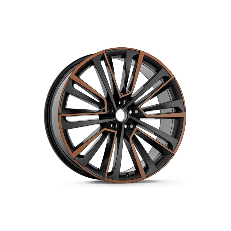 Alu kolo AQUARIUS 9J x 21" 5x112 ET42 - Černá metalíza Měděná