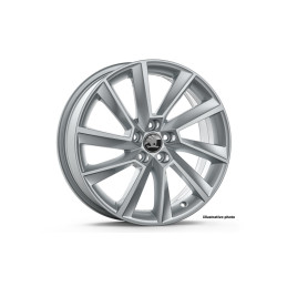 Alu kolo STRATOS 6,5x17 5x100 ET40 - Stříbrná metalíza - illustrative