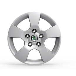 Škoda HELIOS 6x15 5x112 ET50 - Stříbrná