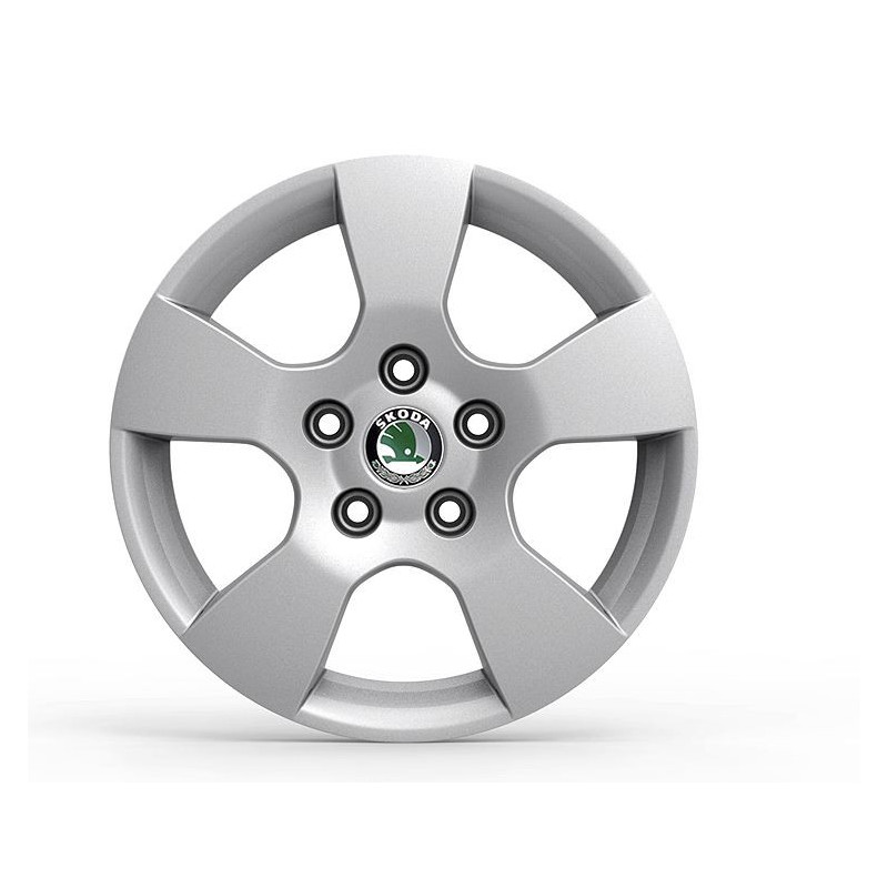 Škoda HELIOS 6x15 5x112 ET50 - Stříbrná