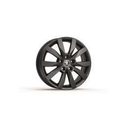 Škoda CRYSTAL 6x17 5x112 ET48 - Černá metalíza