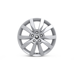 Škoda CRYSTAL 6x17 5x112 ET48  - Stříbrná-1