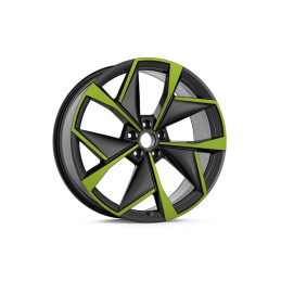 Alu kolo VISION 9Jx21" 5x112 ET42 - Černá metalíza Zelená Mamba