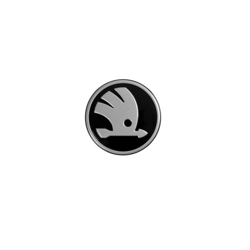 Ozdobný střed kola - Černá / chrom