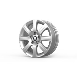 Škoda LINE 6x15 5x100 ET43 - Stříbrná