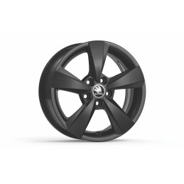 Škoda DENEB 6x15 5x100 ET38 - Černá metalíza