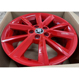 Škoda ANTIA 7x16 5x100 ET46 - Červená metalíza